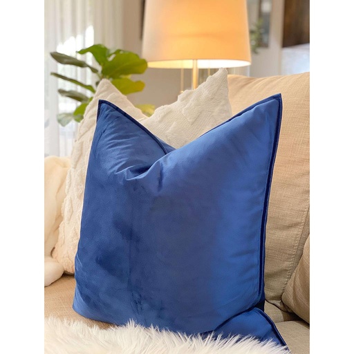Forro de Cojin Velvet Azul