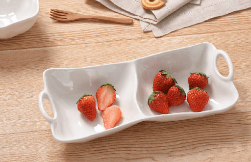 [IVY2613] Plato de 2 secciones melamina