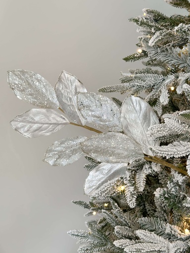 [84013] Rama hoja de magnolia plateada