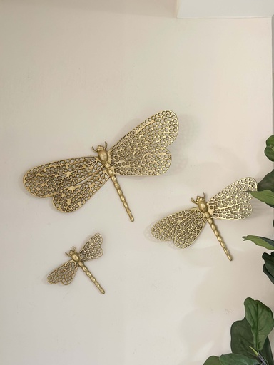 [13992] Set de 3 libelulas de pared