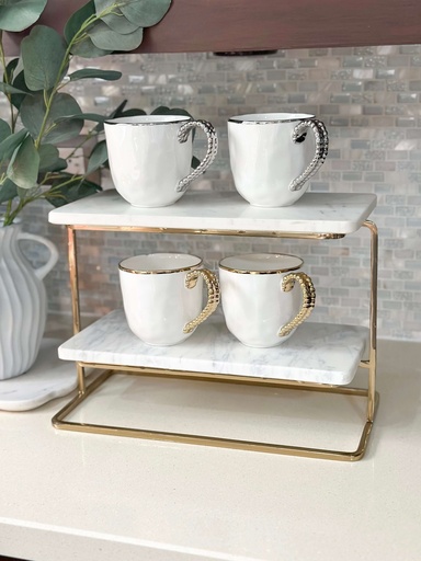 [71101] Stand doble de marmol