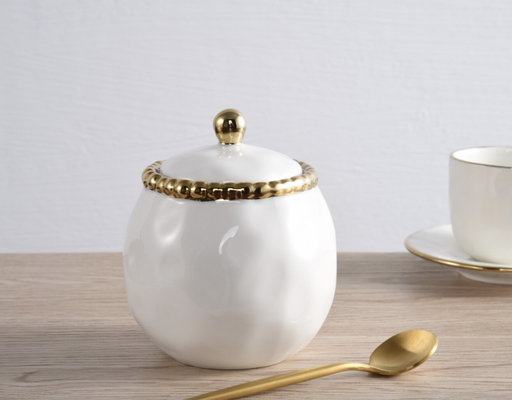 Sugar pot (Dorado y plateado)