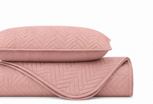 Quilt Set Chevron Rosey dust Unipersonal