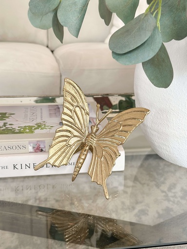 [92505] Mariposa dorada de aluminio grande