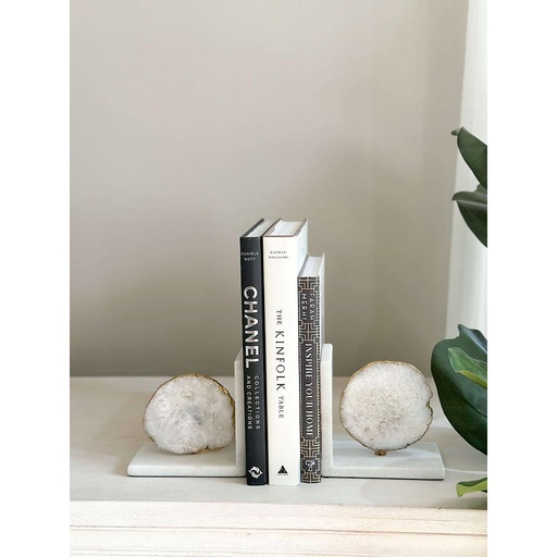 [82956-WHIT-SA] Sujeta libros de Agata y Mármol