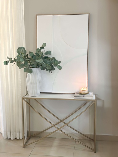 [98842] Consola pequeña top de piedra