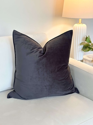 Forro de cojin euro velvet negro