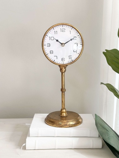 [86698] Reloj dorado de mesa