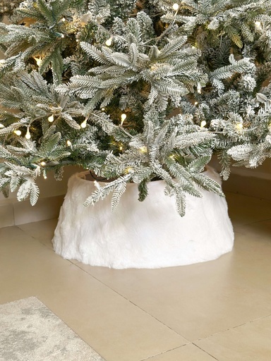 [TS0306] Collar para pie de árbol bubble blanco
