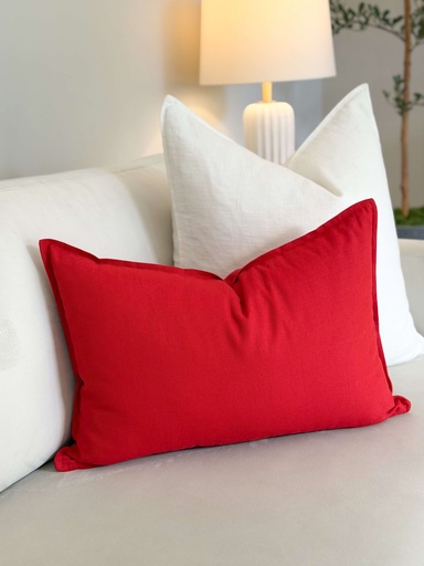 [405.526.88] Cojin lumbar rojo algodon