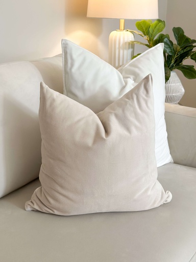 [505.908.97] Forro de cojin crema terciopelo