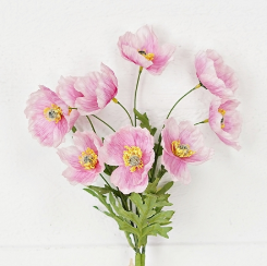 [35352] Bunch de 3 ramas poppy rosadas
